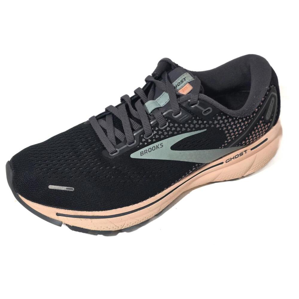 Brooks Ghost 14 Black Pink Womens shoes running fitness sz 8.5 B